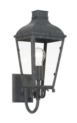 Crystorama Dumont 1 Light Graphite Outdoor Sconce