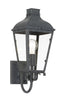 Crystorama Dumont 1 Light Graphite Outdoor Sconce
