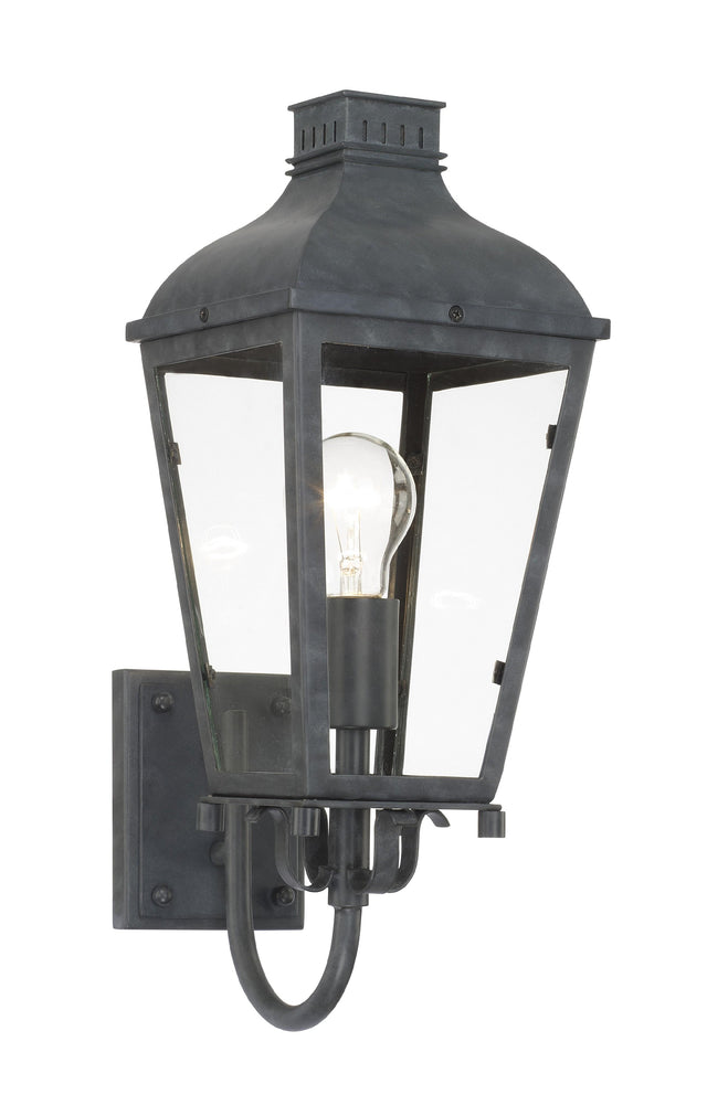 Crystorama Dumont 1 Light Graphite Outdoor Sconce