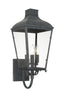 Crystorama Dumont 3 Light Graphite Outdoor Sconce