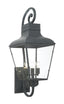 Crystorama Dumont 4 Light Graphite Outdoor Sconce