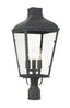 Crystorama Dumont 3 Light Graphite Outdoor Post