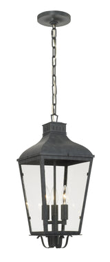 Crystorama Dumont 3 Light Graphite Outdoor Pendant