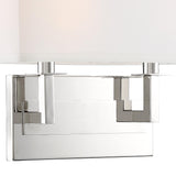 Crystorama Durham 2 Light Polished Nickel Sconce
