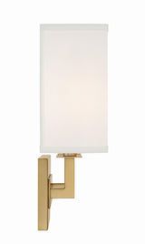 Crystorama Durham 2 Light Vibrant Gold Sconce
