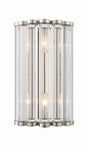 Crystorama Libby Langdon Elliot 2 Light Polished Nickel Sconce