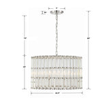 Crystorama Libby Langdon Elliot 6 Light Polished Nickel Chandelier