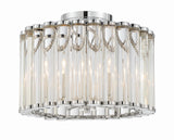 Crystorama Libby Langdon Elliot 4 Light Polished Nickel Semi Flush Mount