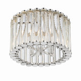 Crystorama Libby Langdon Elliot 4 Light Polished Nickel Semi Flush Mount