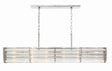 Crystorama Libby Langdon Elliot 6 Light Polished Nickel Linear Chandelier
