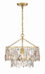 Crystorama Elsa 1 Light Antique Gold Pendant