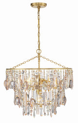 Crystorama Elsa 3 Light Antique Gold Chandelier