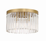 Crystorama Emory 4 Light Modern Gold Flush Mount
