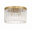 Crystorama Emory 4 Light Modern Gold Flush Mount