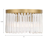Crystorama Emory 4 Light Modern Gold Flush Mount