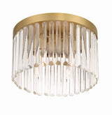 Crystorama Emory 4 Light Modern Gold Flush Mount