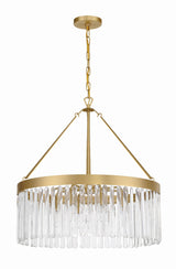 Crystorama Emory 8 Light Modern Gold Chandelier