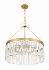 Crystorama Emory 8 Light Modern Gold Chandelier