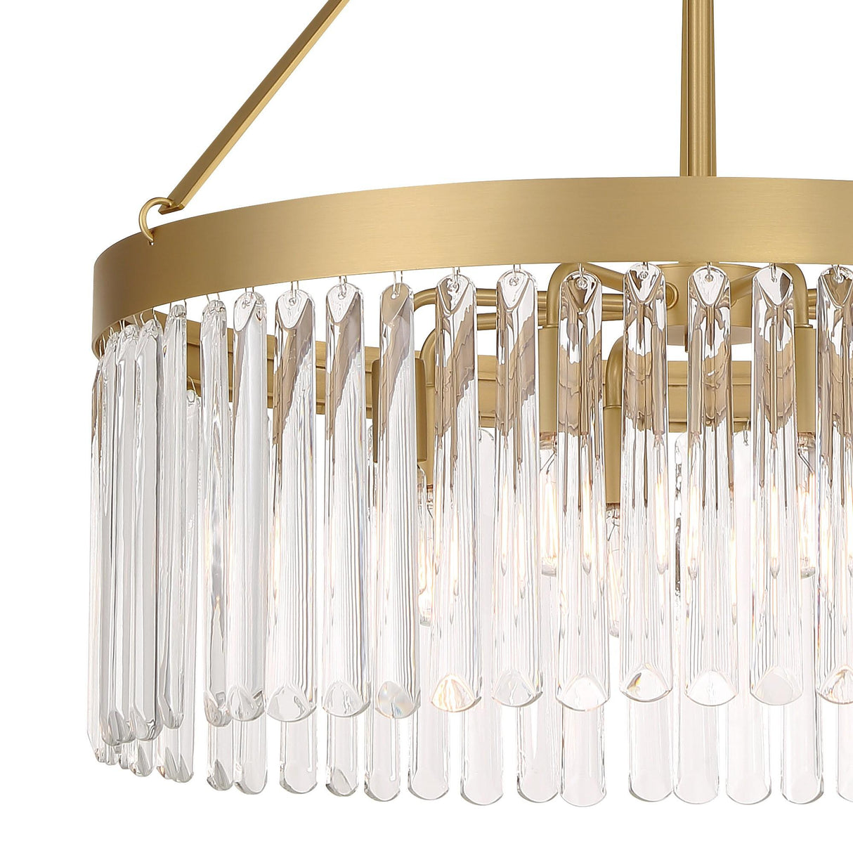 Crystorama Emory 8 Light Modern Gold Chandelier
