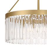 Crystorama Emory 8 Light Modern Gold Chandelier