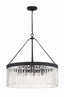 Crystorama Emory 8 Light Black Forged Chandelier
