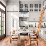 Crystorama Emory 8 Light Black Forged Chandelier