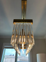 Crystorama Emory 6 Light Modern Gold Linear Chandelier