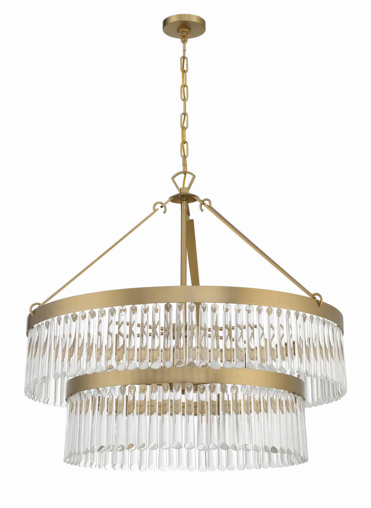 Crystorama Emory 9 Light Modern Gold Chandelier