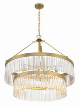 Crystorama Emory 9 Light Modern Gold Chandelier