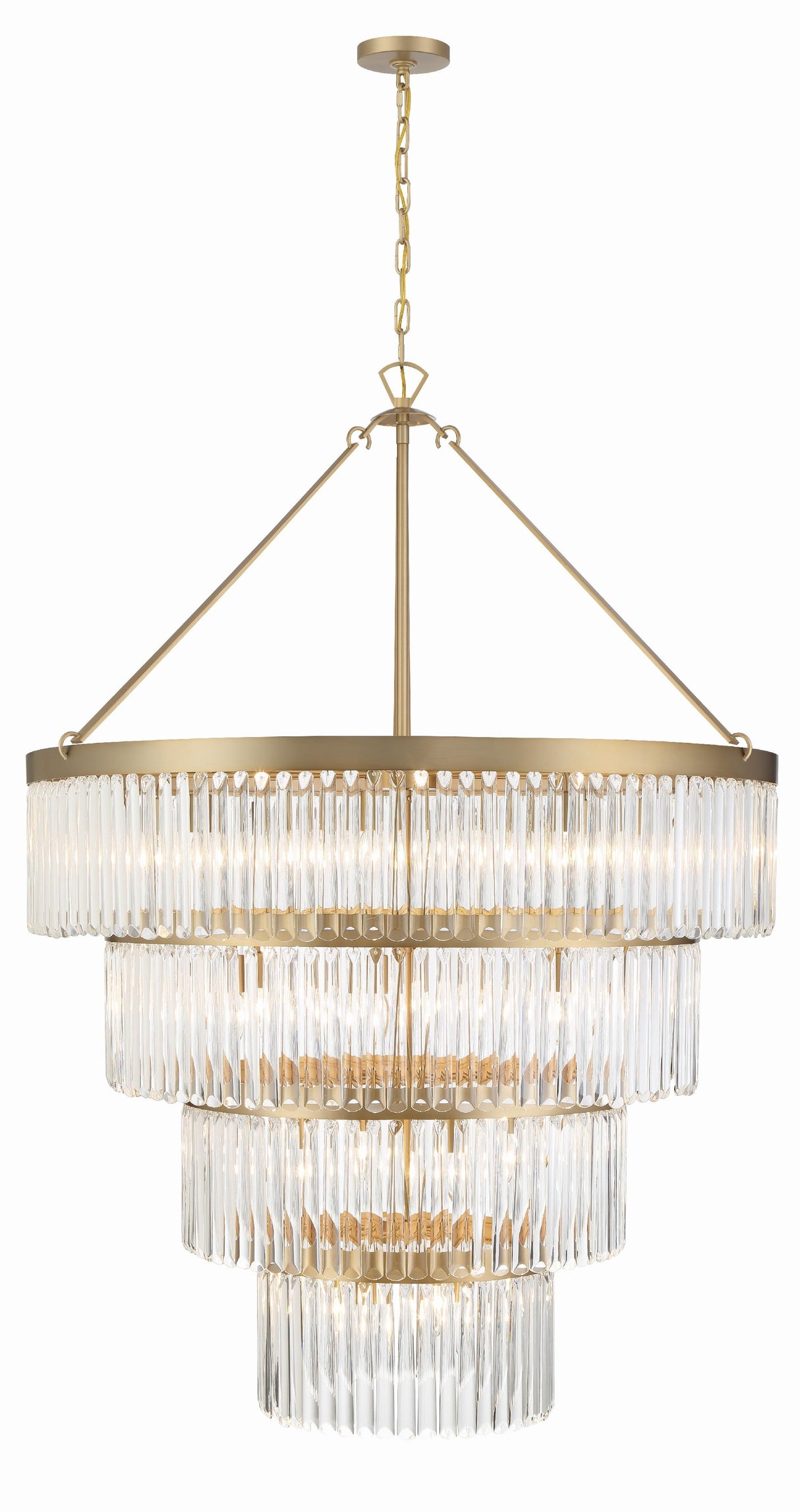 Crystorama Emory 22 Light Modern Gold Chandelier