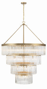 Crystorama Emory 22 Light Modern Gold Chandelier