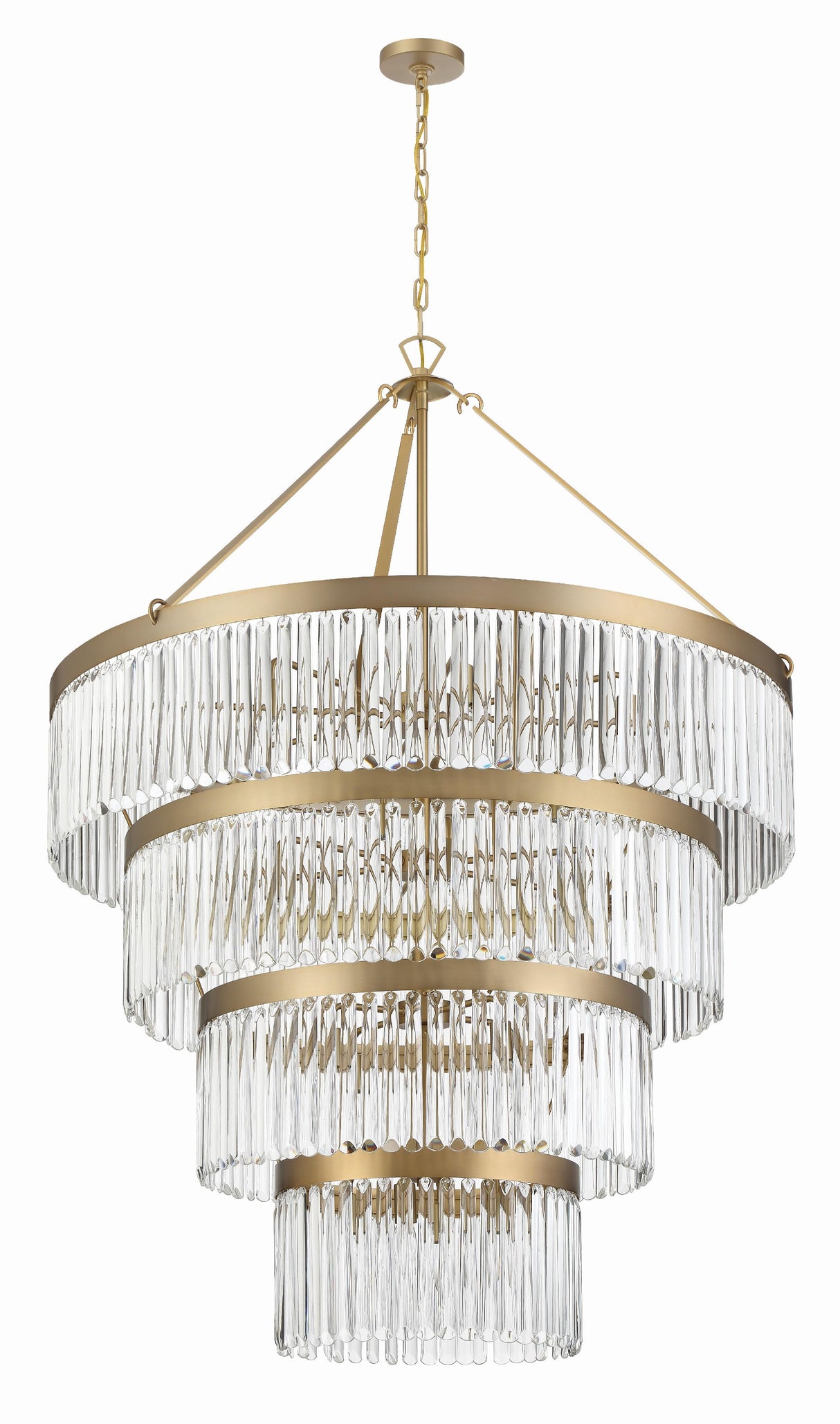 Crystorama Emory 22 Light Modern Gold Chandelier