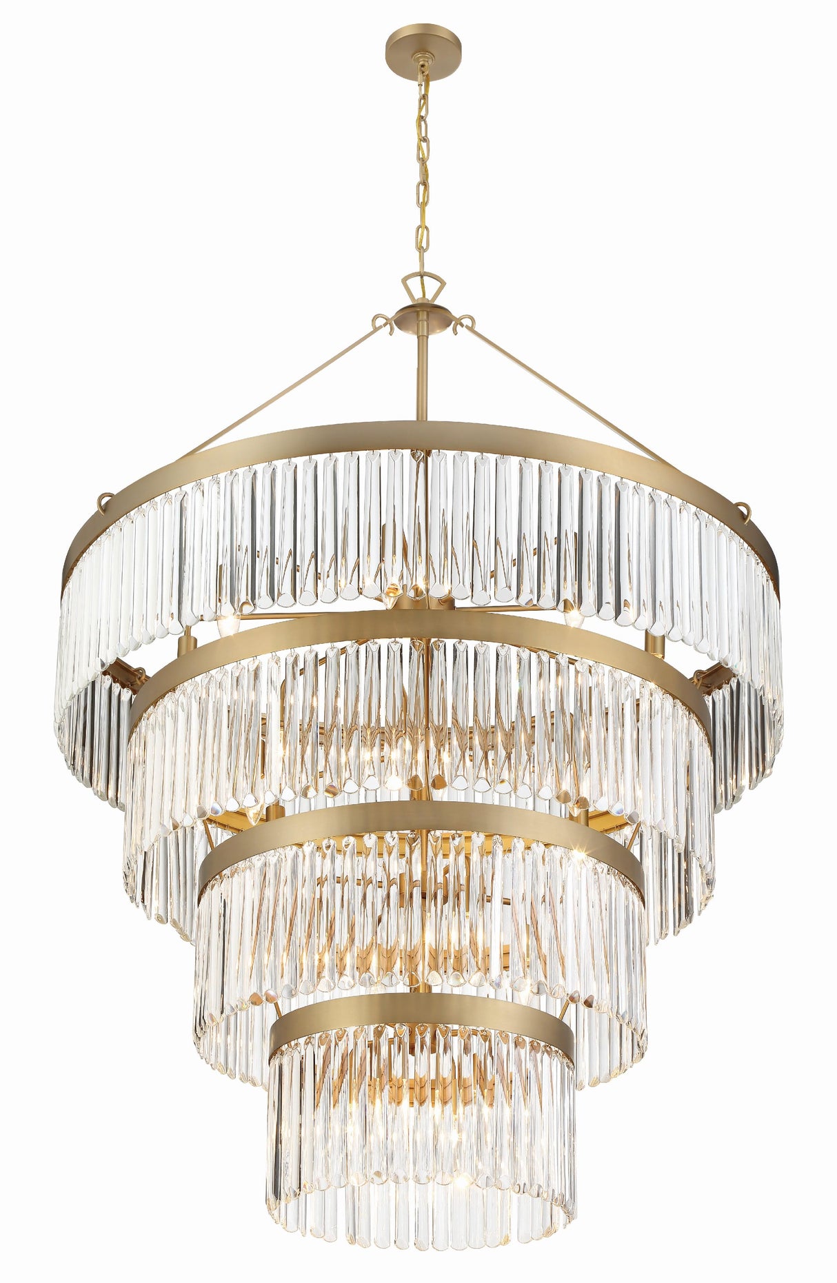 Crystorama Emory 22 Light Modern Gold Chandelier