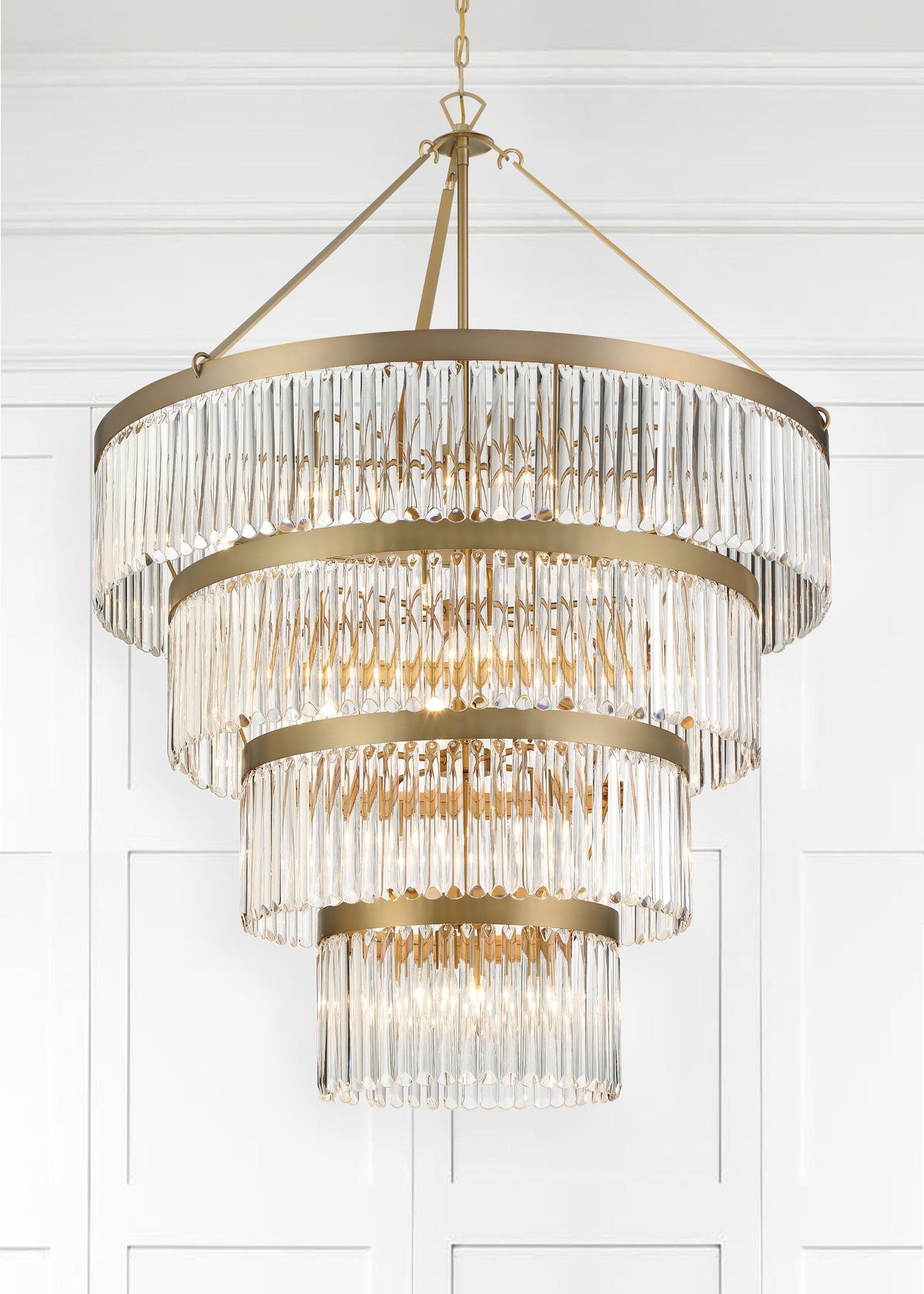Crystorama Emory 22 Light Modern Gold Chandelier
