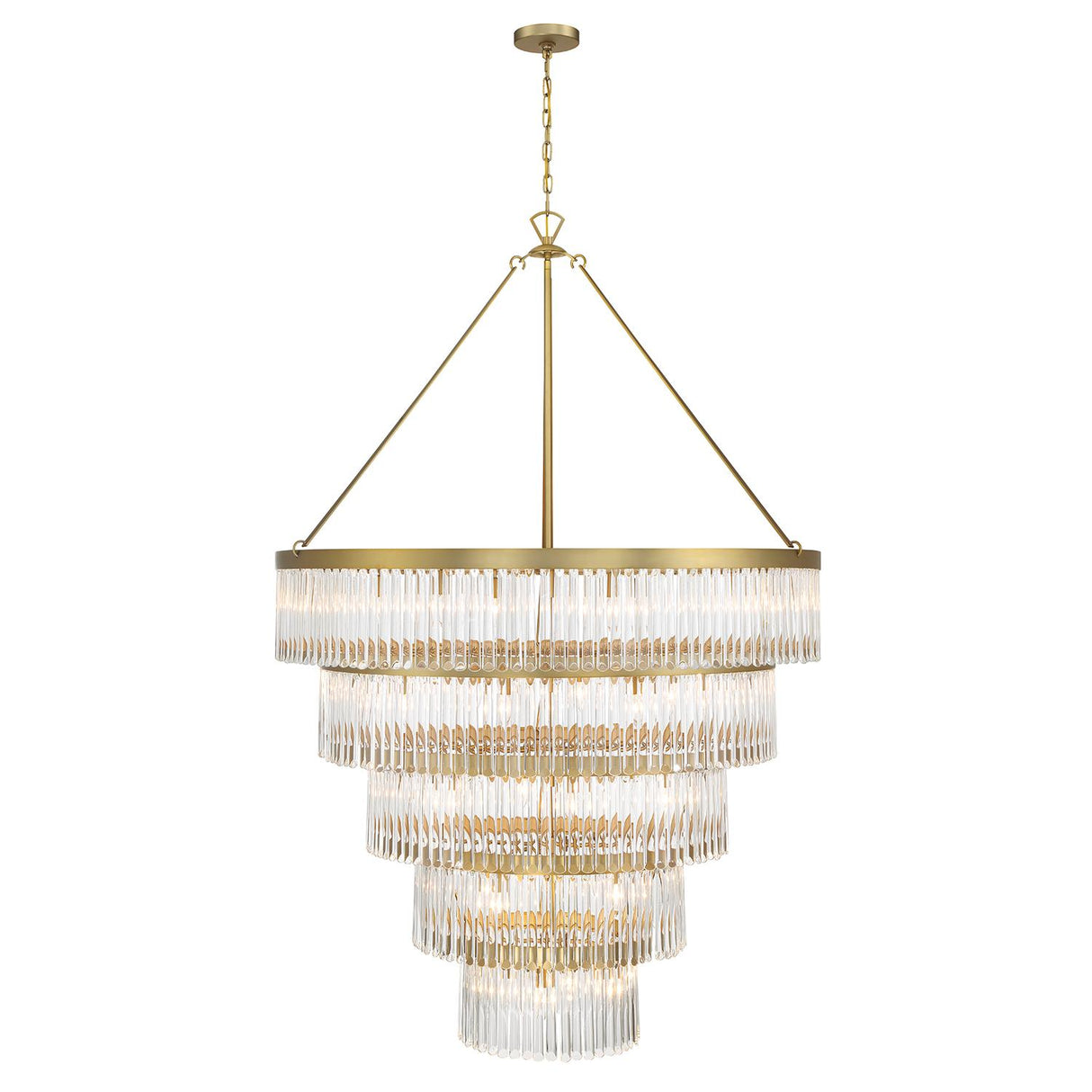 Crystorama Emory 30 Light Modern Gold Chandelier