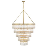Crystorama Emory 30 Light Modern Gold Chandelier