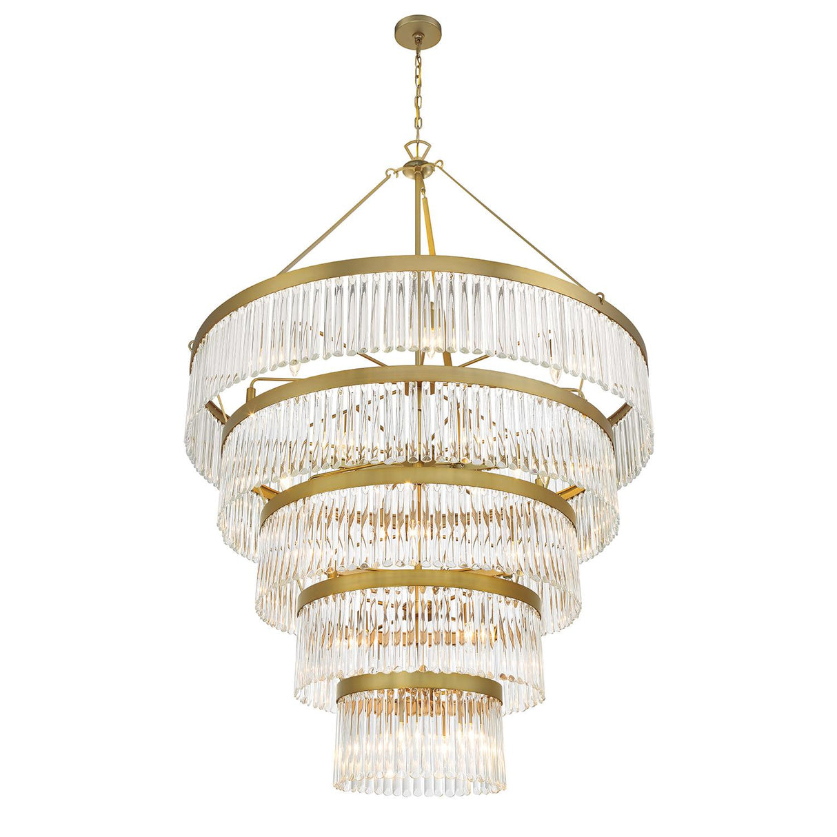 Crystorama Emory 30 Light Modern Gold Chandelier