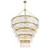 Crystorama Emory 30 Light Modern Gold Chandelier