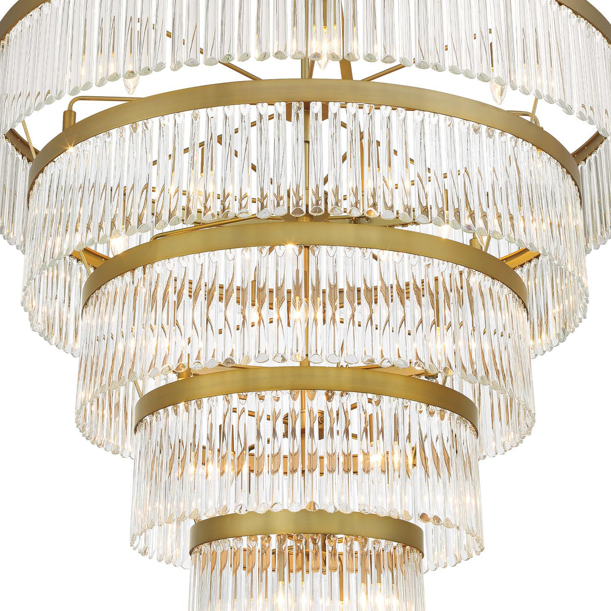 Crystorama Emory 30 Light Modern Gold Chandelier