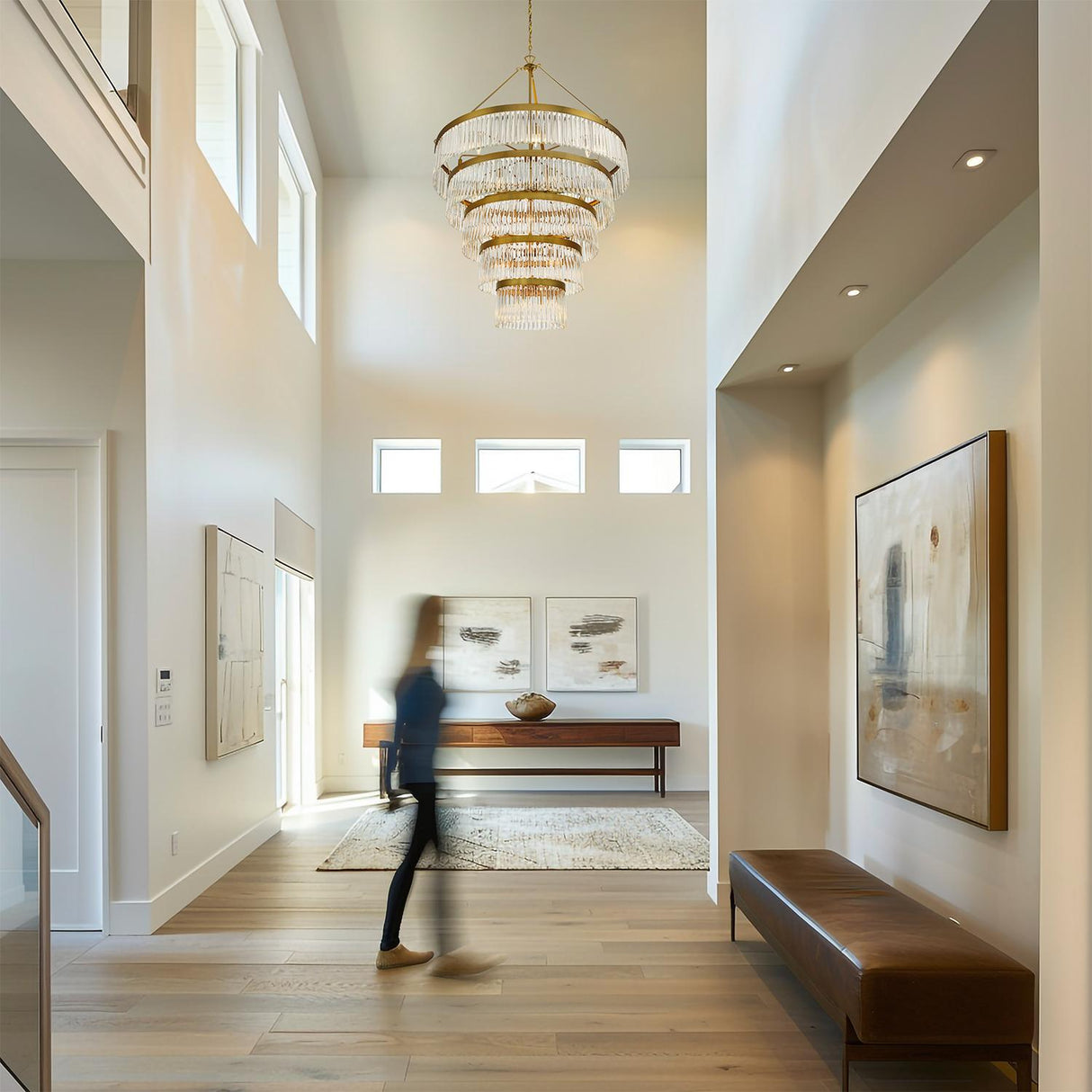 Crystorama Emory 30 Light Modern Gold Chandelier