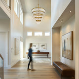 Crystorama Emory 30 Light Modern Gold Chandelier