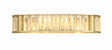 Crystorama Libby Langdon Farris 4 Light Aged Brass Sconce