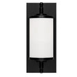 Crystorama Foster 1 Light LED Matte Black Sconce