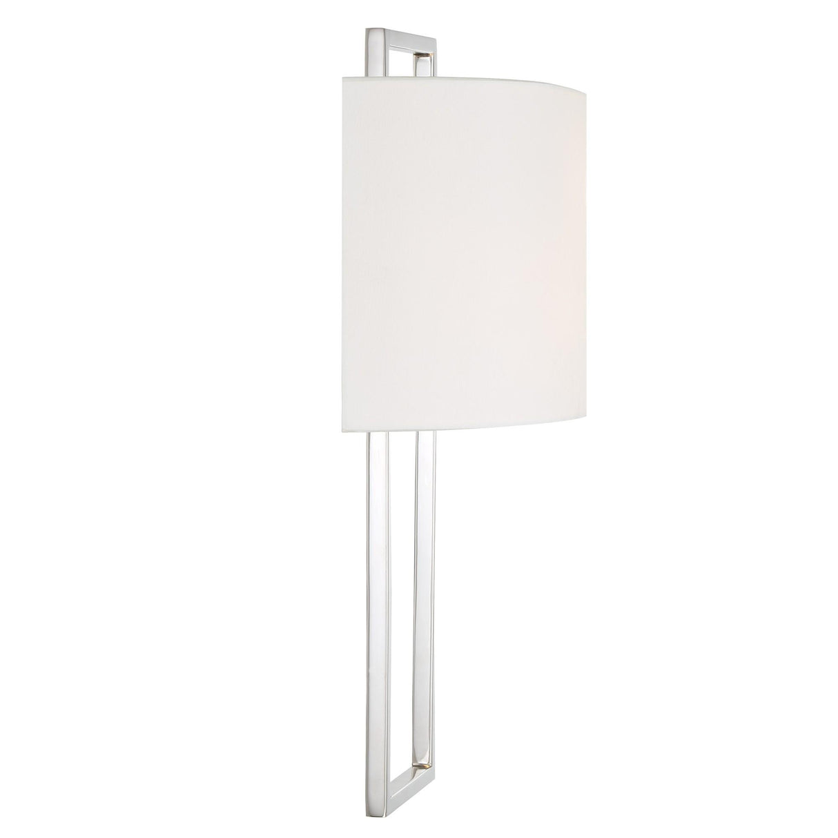 Crystorama Fremont 2 Light Polished Nickel Sconce