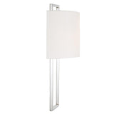 Crystorama Fremont 2 Light Polished Nickel Sconce