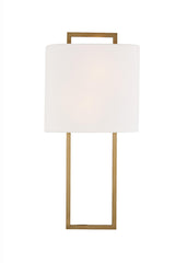 Crystorama Fremont 2 Light Vibrant Gold Sconce