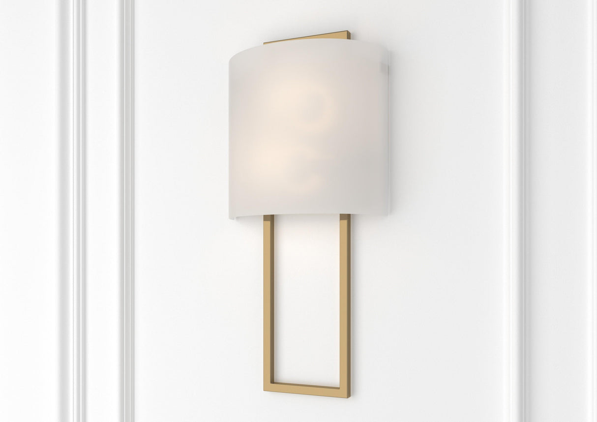 Crystorama Fremont 2 Light Vibrant Gold Sconce