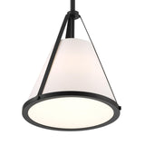 Crystorama Fulton 1 Light Black Mini Pendant