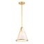 Crystorama Fulton 1 Light Antique Gold Mini Pendant