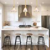 Crystorama Fulton 1 Light Antique Gold Mini Pendant